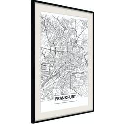 Arkiio Affisch Map of Frankfurt [Poster] 40x60 Poster